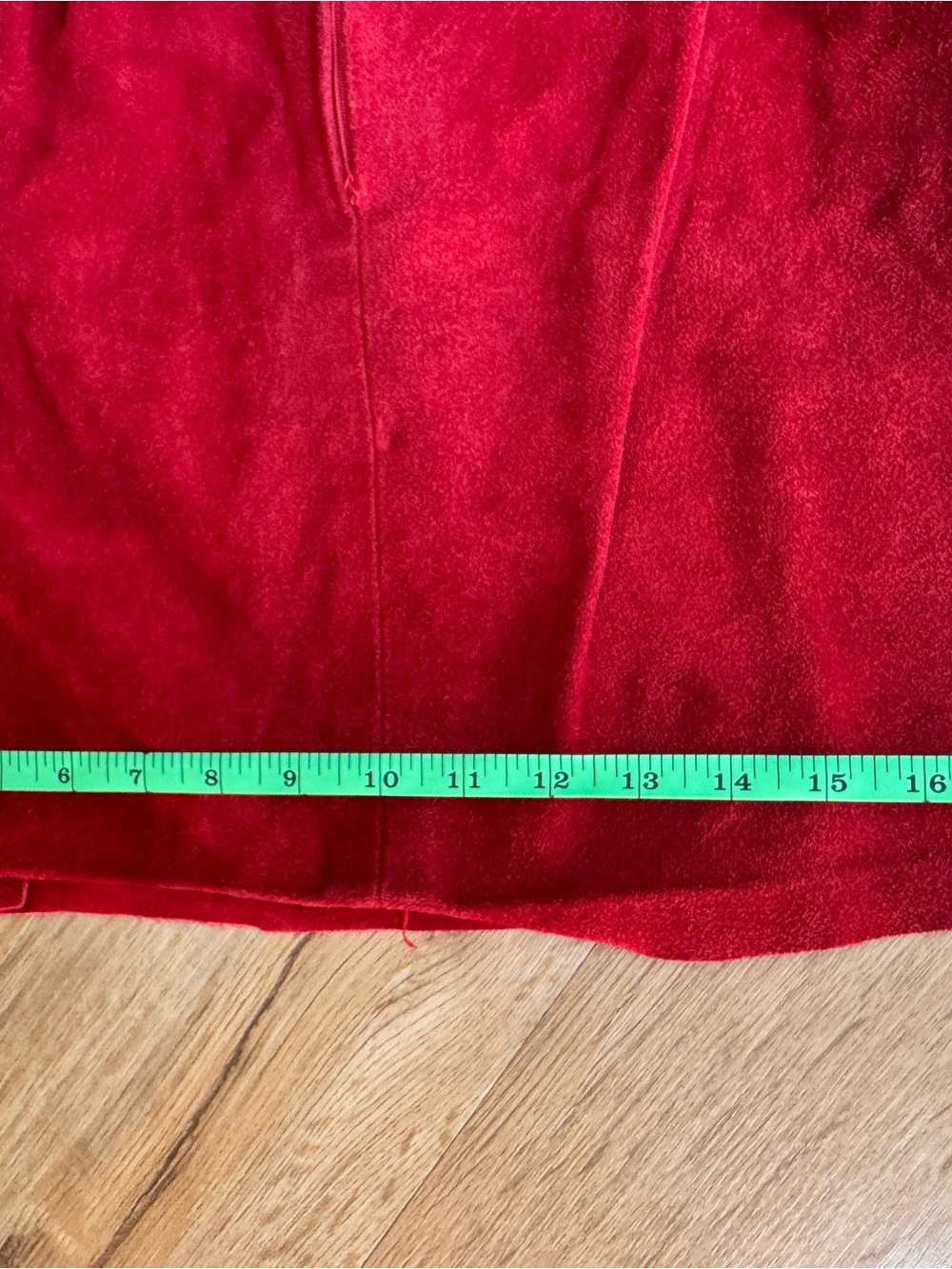 Vintage Genuine Leather Suede A-Line Skirt - Outerwear by Phoenix - Picture 7 of 7